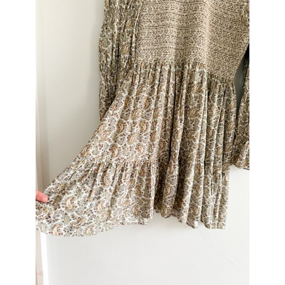 DÔEN | DOEN | Callie Dress / Cream Tisbury Paisley | Sz S - Picture 6 of 10